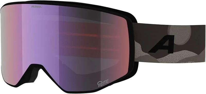 ALPINA VENET M Q-LITE – masque de ski OTG avec verres miroités et amélioration des contrastes, protection UV 100%, pour adultes — Equipement ski