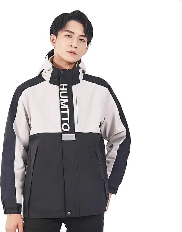 MU Veste de Ski Vêtements Pour Hommes Manteaux D'Hiver Imperméables Pour Femmes Neige Veste 3 En 1 Veste Doublée Fleece Veste Snowboard Jacket Veste Tactique Avec Poches, Grey, Xxl — Vetements ski