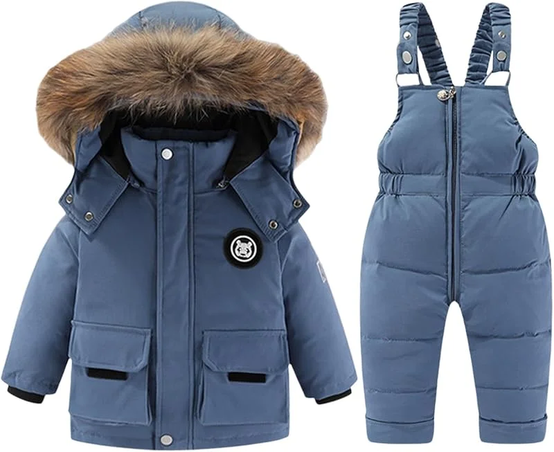 Combinaison de neige d'hiver 2 pièces avec pantalon de ski thermique pour l'extérieur par temps froid — Vetements ski