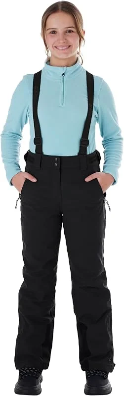 Killtec Ksw 77 Grls Ski Pnts - Pantalon de Ski Fonctionnel avec bavette déhoussable, Jupe Pare-Neige et Protection des Bords - Jogging - Fille — Vetements ski