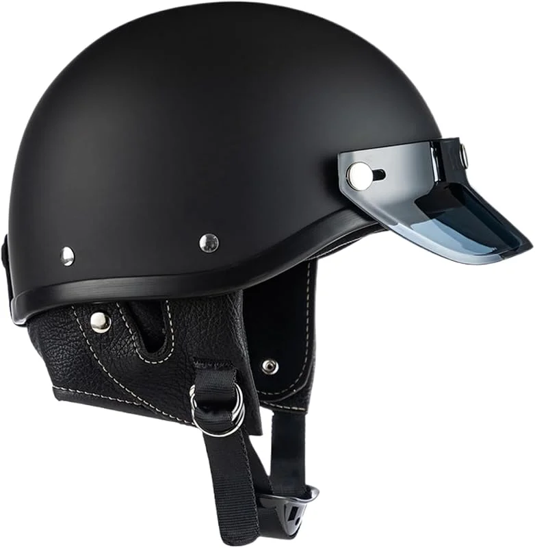 Casque Motard Demi- Casques Adulte Moto — Equipement ski