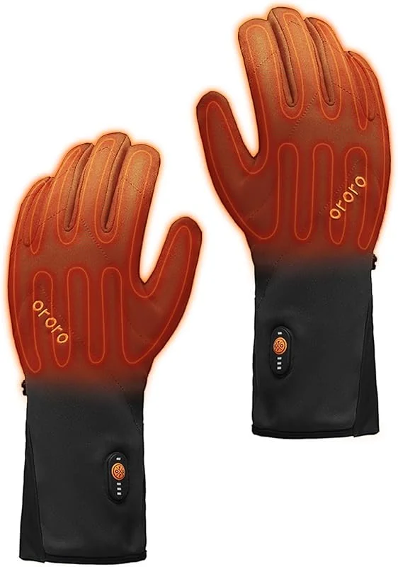 ORORO sous Gants Chauffants Femme Homme, Gants Chauffants Electriques Rechargeables Fins pour Vélo Moto et Ski - Chargeur Non Inclus — Vetements ski