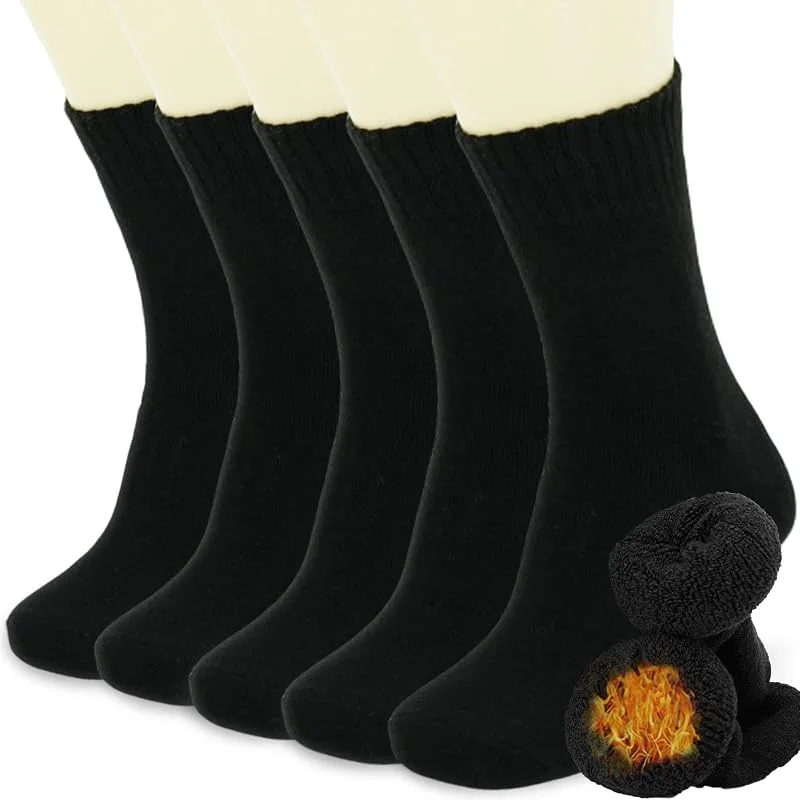 VoJoPi Chaussettes Chaudes Homme 5 Paires Grosse Hiver Thermiques Laine — Equipement ski