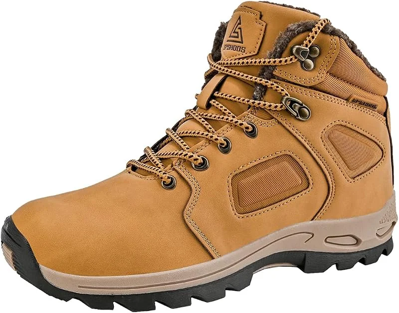 Bottes de Neige Homme Snow Boots Hiver Bottes de Randonnée Impermeable Trekking Chaudes Chaussures — Equipement ski