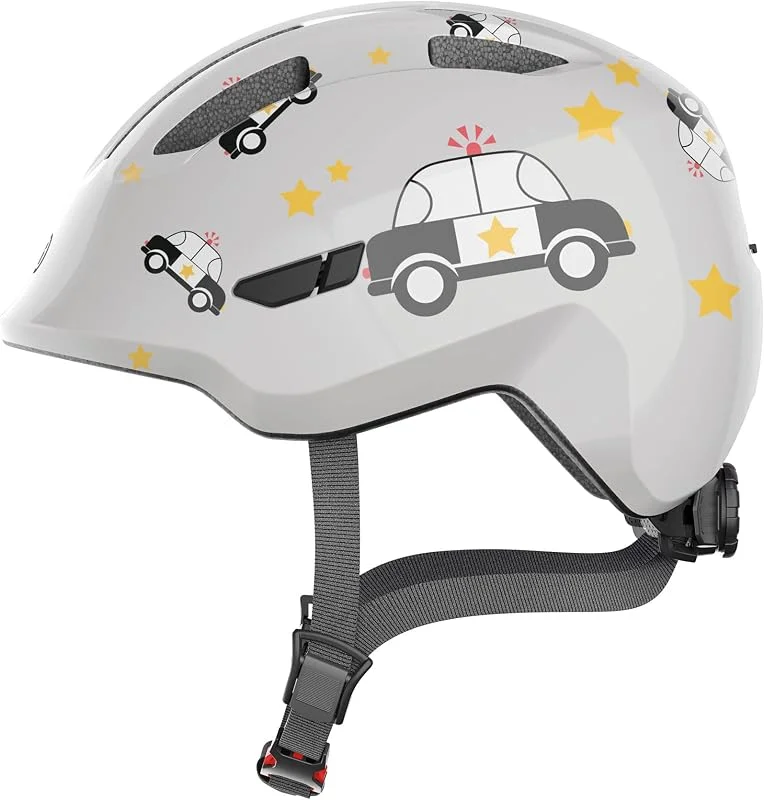 ABUS Casque pour Enfants Smiley 3.0 - Casque de vélo avec Coupe Basse, Designs adaptés aux Enfants & Place pour Une Tresse - pour Filles et garçons — Equipement ski