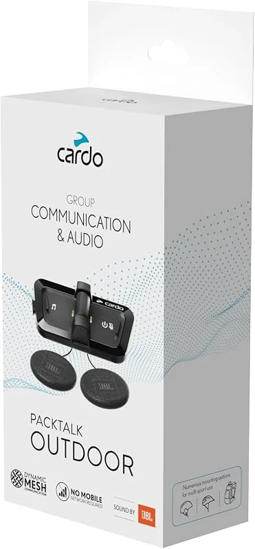 Cardo Système de Communication de Casque PACKTALK Outdoor, idéal pour Le Ski, Le Snowboard et Le Cyclisme (Noir, lot Unique) — Vetements ski