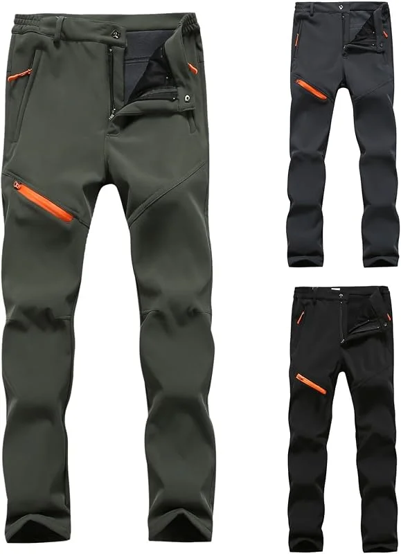 Pantalon de cyclisme d'hiver pour homme - Imperméable - Coupe-vent - Chaud - Pantalon de travail - Pantalon de ski doublé - Pantalon softshell - Pantalon de randonnée - Pantalon d'hiver - Pantalon de — Vetements ski