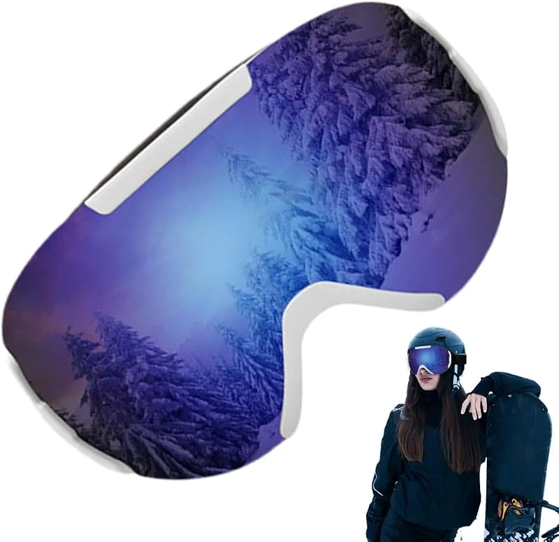 Lunettes de ski pour adultes, Lunettes anti-buée pour temps froid avec monture en TPU, Verres incassables en polycarbonate – Lunettes de sports d'hiver pour jeunes – Pour le ski et la motoneige — Equipement ski