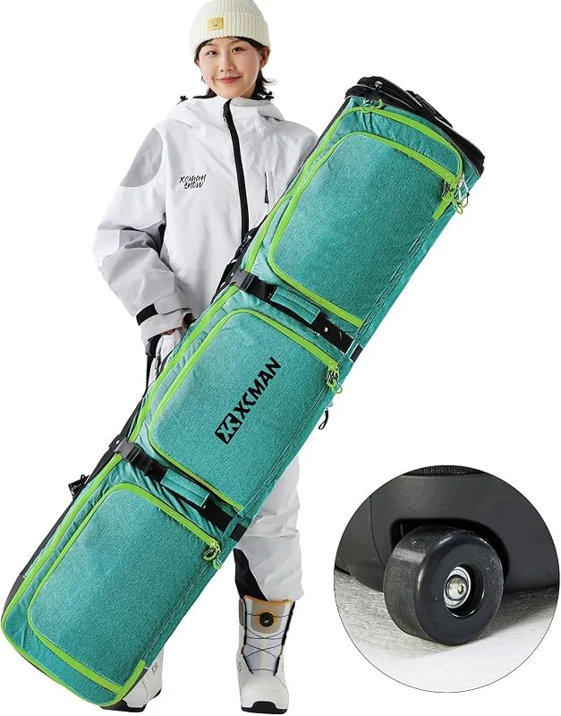 XCMAN Sac de snowboard à roulettes à longueur réglable — Equipement ski
