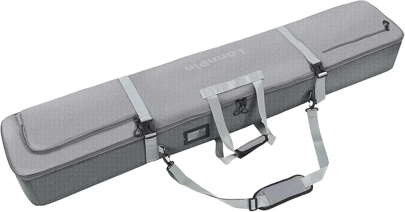 Sac de planche à neige unisexe de qualité supérieure 900D avec rembourrage de 7 mm – Sac de voyage pour le vol, peut contenir casque, planche, bottes et plus encore avec sangle de bâtons de ski — Equipement ski