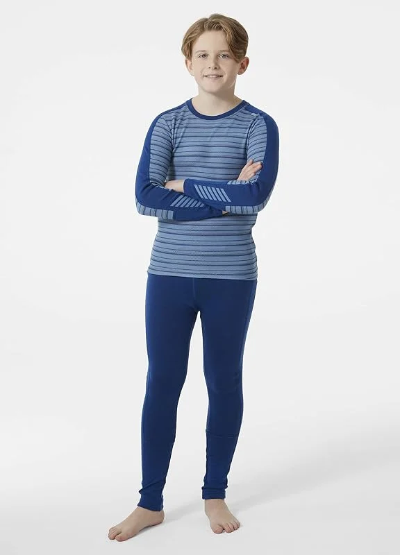 Helly Hansen Boy's Jr Graphic LIFA Merino Set Pants — Vetements ski