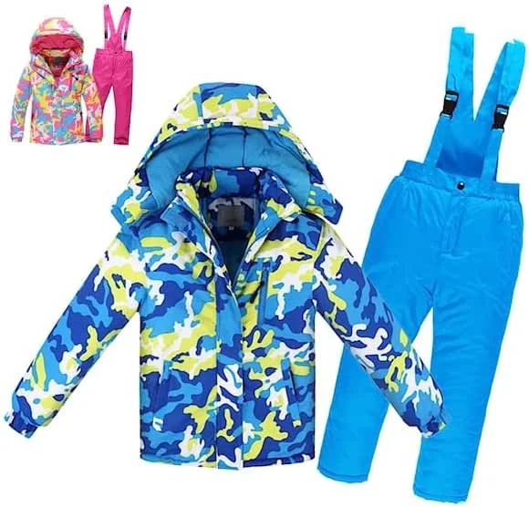 Generico CMSW01 Combinaison de ski coupe-vent pour fille 2 pièces — Vetements ski