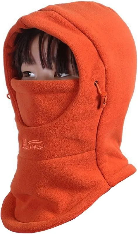 Azarxis Cagoule Polaire Hiver Enfant Tour de Cou Chapeau Chaud Cache Cou Cache Nez Balaclava Ski Écharpe Coupe-Vent pour Garçon Fille — Vetements ski