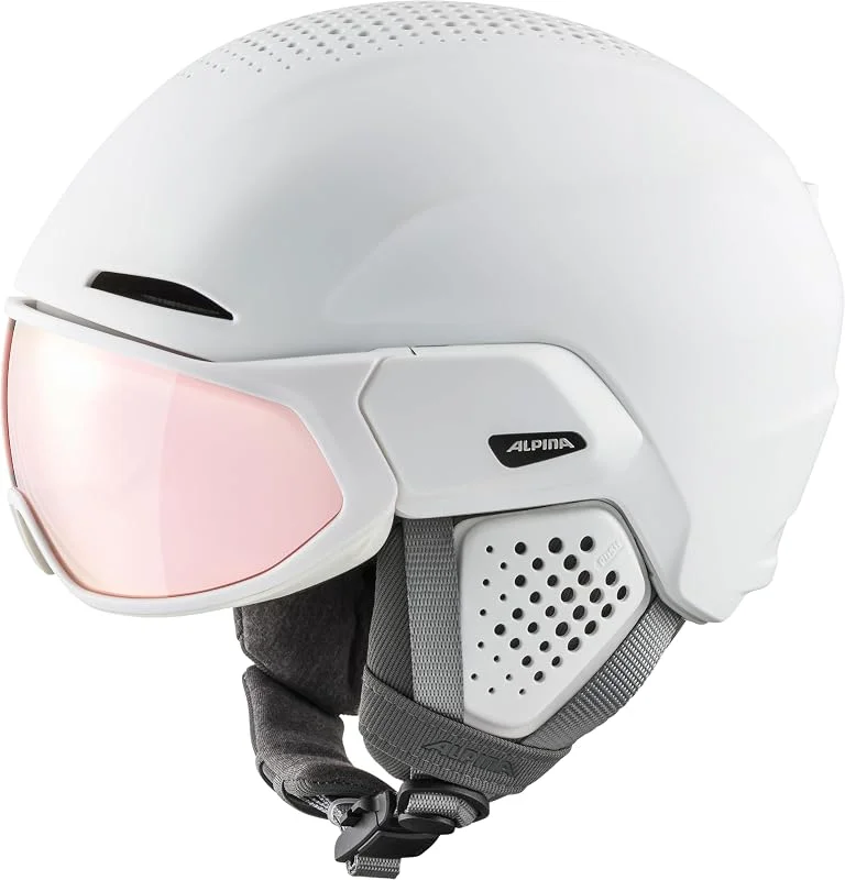 ALPINA Unisexe - Adultes, ORO QV MIPS Casque de Ski, White Matt, 55-59 cm — Equipement ski