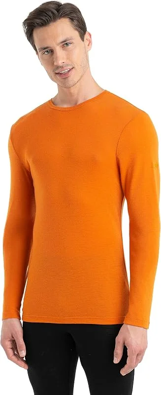 Icebreaker Everyday Long Sleeve Crewe Thermal Top T-Shirt Thermique à Manches Longues et col Rond Homme — Vetements ski