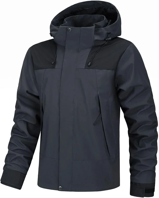 Ski Veste Polaire Homme De Ski Zippé Imperméable Manteau Blouson Tactique Randonnée Militaire Montagne Matelassée Snowboard Parka — Vetements ski