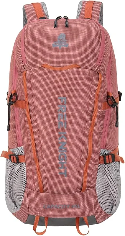 Bseash Sac à dos imperméable de 45 L avec housse de pluie, sac à dos de voyage pour escalade, ski, cyclisme — Equipement ski