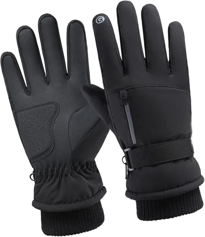 Gants de ski coupe-vent pour écran tactile - Gants d'hiver - Gants de ski pour temps froid - Gants de snowboard pour homme et femme — Vetements ski