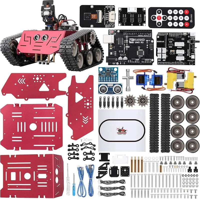 ELEGOO Conqueror Kit de Voiture-citerne Robotique avec Carte UNO R3 — Equipement ski
