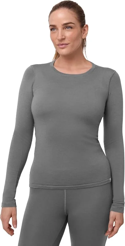 DANISH ENDURANCE Haut Thermique en Laine Mérinos Femme, Manches Longues — Vetements ski