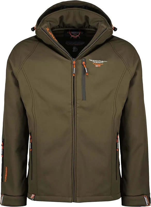Geographical Norway Taboo Men - Veste Homme Softshell Capuche Impermeable - Manteau Polaire Blouson Coupe Vent Resistant Travail - Vetement Randonnee Ski Automne Hiver Printemps — Vetements ski