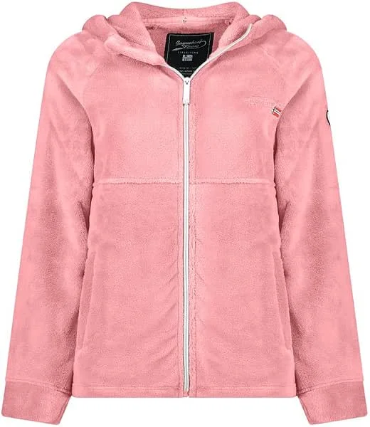 Geographical Norway Ulotta Lady polaire femme micro full zip veste chaude poches avant badge manche style outdoor confortable hiver — Vetements ski