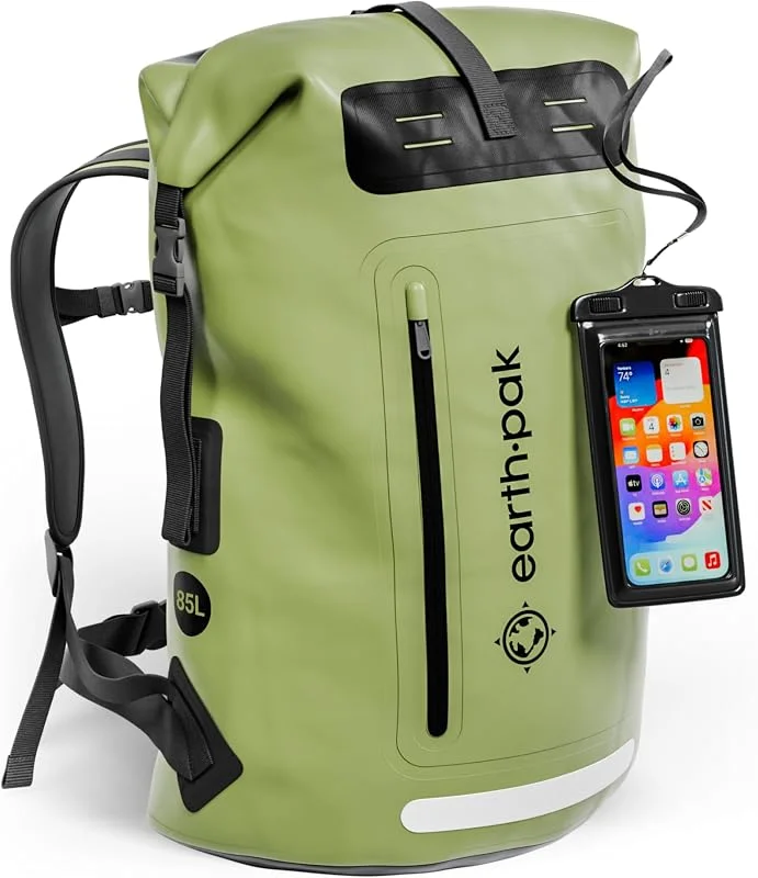 Sac à Dos Étanche 85L - Dry Bag Nautique - Kayak Vélo Pêche Camping — Equipement ski