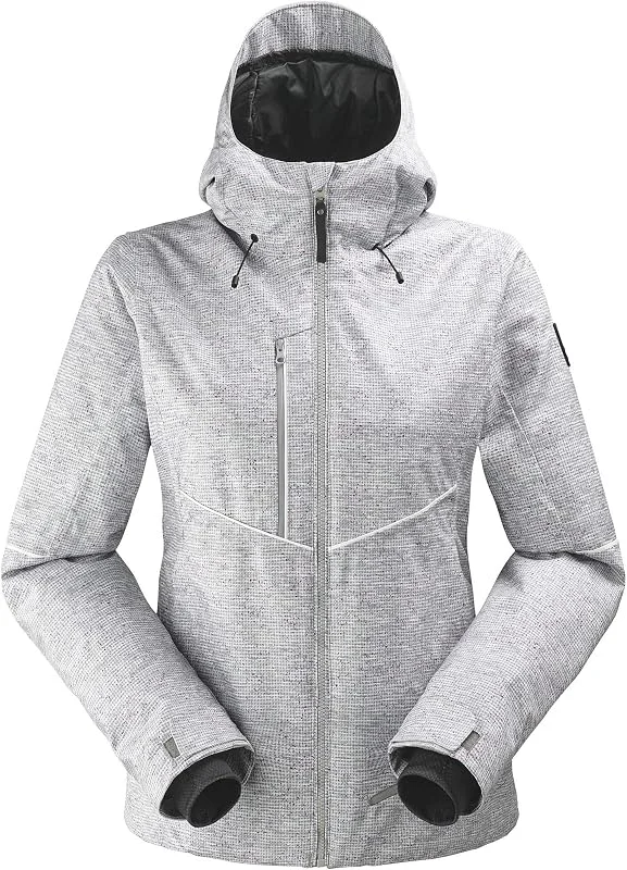 Eider SPARKLE PRINT JKT 2.0 W V Veste Femme, Print Chevron Gris, FR : S (Taille Fabricant : S) — Vetements ski