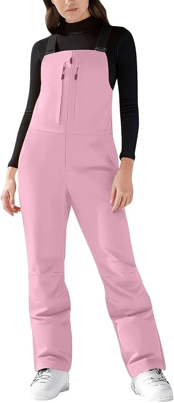 Generisch Salopette de snowboard isolée pour femme avec jupe pare-neige pour l'hiver — Vetements ski