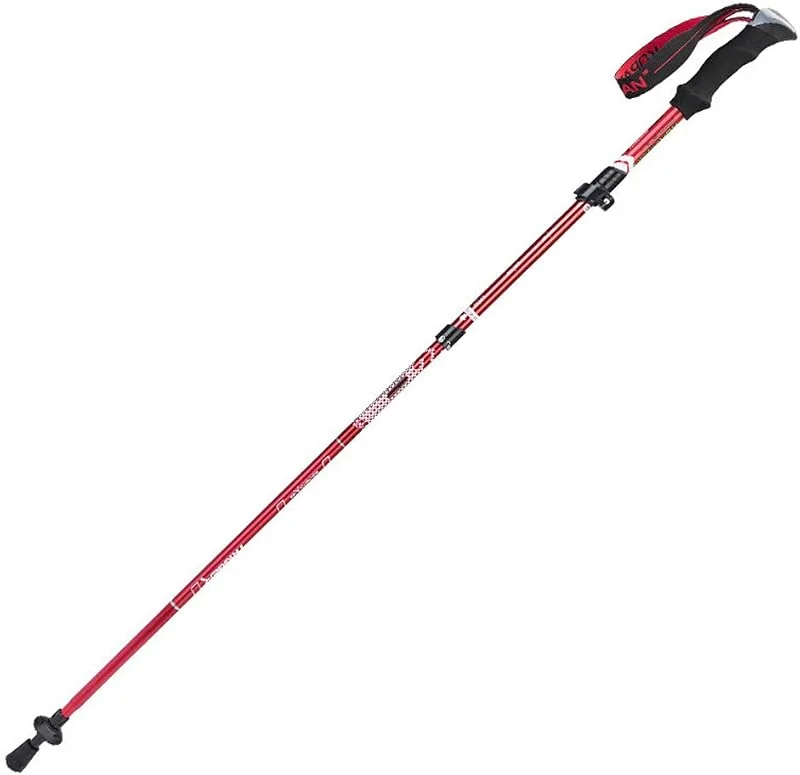Bâtons De Randonnée 7075 Aluminium Repliable, Connexion par Fil, Système De Verrouillage Externe, Réglage du Bracelet, Rangement 33cm, Poignée Eva De Conception Ergonomique — Equipement ski
