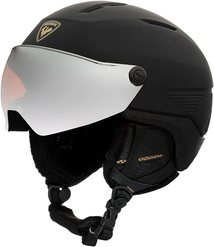 Rossignol - Casque De Ski, Snow Fit Visor Impacts Noir Femme - Femme - Noir — Equipement ski