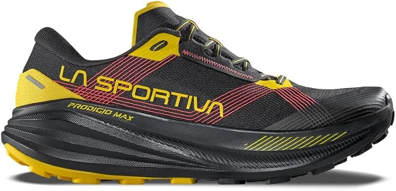 LA SPORTIVA Homme Prodigio Max Chaussures, Black-Yellow, 44.5 — Equipement ski