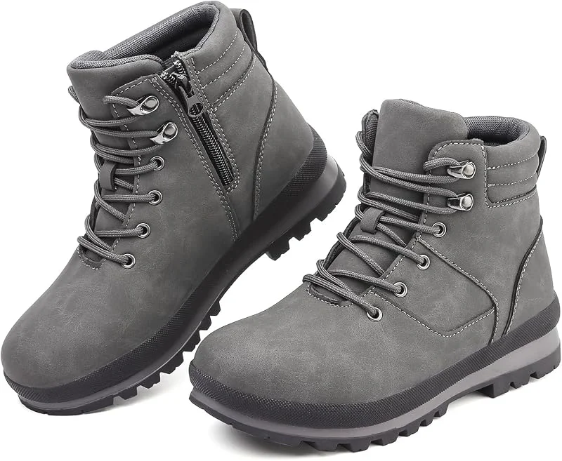 Bottes de marche pour femme - Bottes de randonnée imperméables mi-mollet à lacets légères et antidérapantes pour le trekking en plein air — Equipement ski