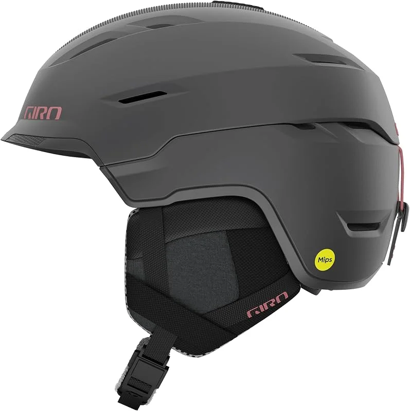 Giro Tenaya Spherical Casque de ski, casque de planche à neige pour femme et jeune, charbon métallique, rose, taille S (52-55, 5 cm) — Equipement ski