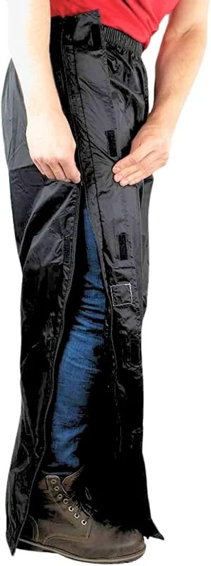 HOCK Pantalon de Pluie Unisexe pour Un enfilage Confortable - avec Fermeture éclair à Double Sens et Respirant - Extrêmement imperméable (Colonne d'eau 10 000 mm) - Pantalon de Pluie pour Homme et — Vetements ski