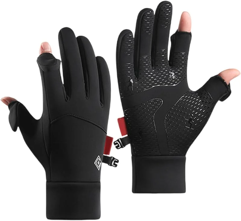 Gants d'hiver thermiques pour écrans tactiles, gants de ski coupe-vent chauds pour le ski, le snowboard, le pelletage, le cyclisme, la randonnée — Vetements ski