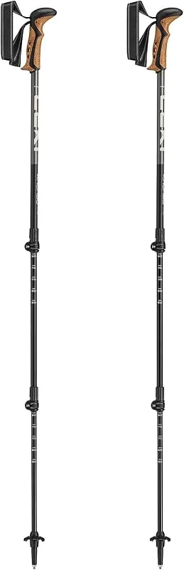 LEKI Khumbu Lite Bâtons de Randonnée Homme & Femme, bâtons de Trekking légers et réglables en Aluminium avec rondelle de Trekking — Equipement ski