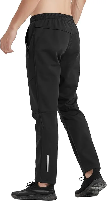 INBIKE Pantalon VTT Cycliste Homme Polaire Hiver Chaud Impermeable Anti Pluie Coupe Vent Sport Survetement Noir Jogging — Vetements ski