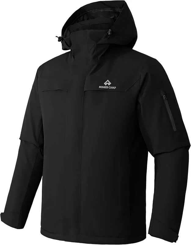 Veste de ski pour homme - Imperméable - Chaude - Respirante - Veste d'hiver avec capuche - Outdoorjac — Vetements ski