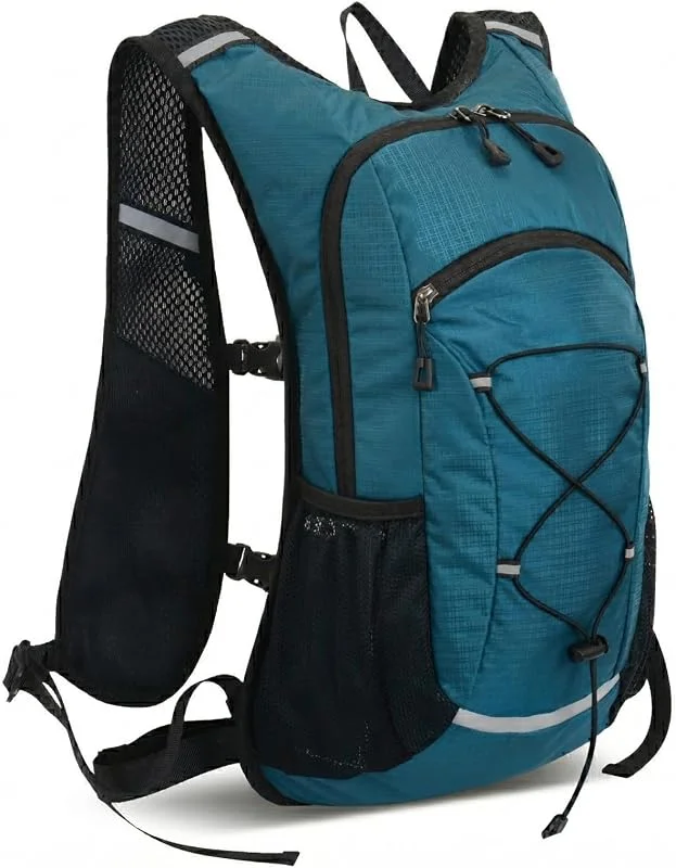 Sac à Dos Randonnée 20L, Petit Sac à Dos Sport Imperméable et Léger 0.4kg, Sac à Dos Vélo VTT Respirant avec Multipoches et Compartiment Eau, pour Course à Pied, Ski, Homme et Femme — Equipement ski
