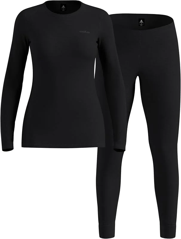 Odlo Merino Fundamentals Set Long Jeu de Couches de Base Femme — Vetements ski