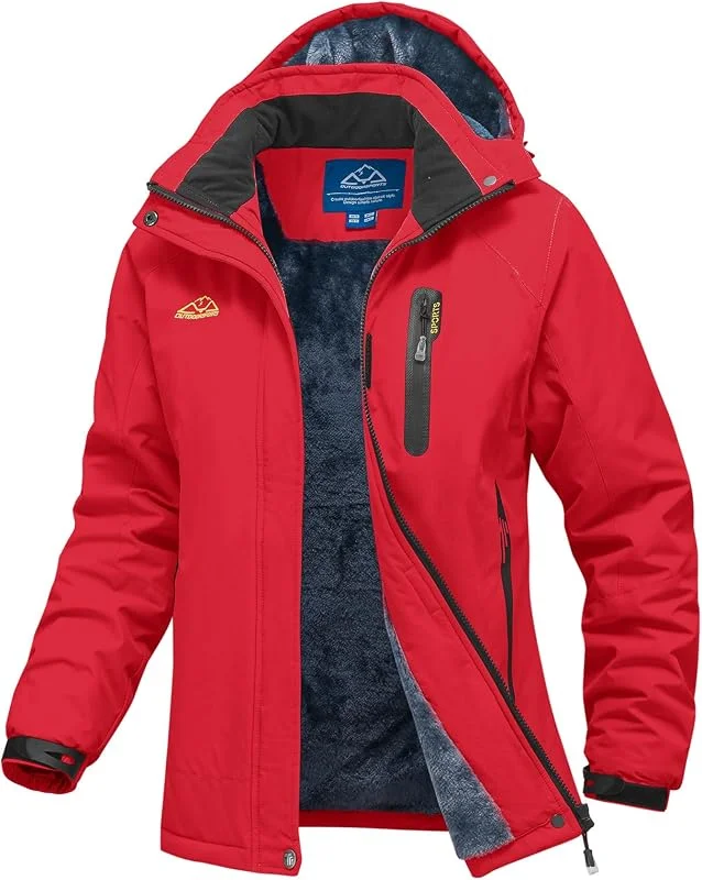 YSENTO Veste d'hiver imperméable pour femme - Veste softshell - Doublure chaude - Coupe-vent - Veste de snowboard d'extérieur — Vetements ski