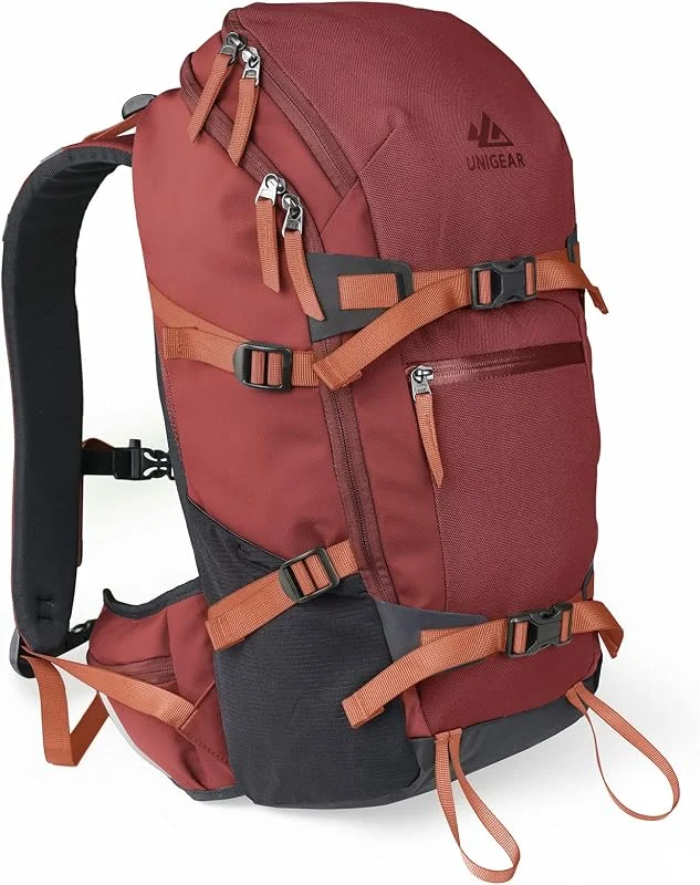 Unigear Sac à dos de ski, snowboard, sac à dos, sac à dos d'hydratation, sac à dos de plein air, ski, sports d'hiver, randonnée, trekking, cyclisme, 22 l — Equipement ski