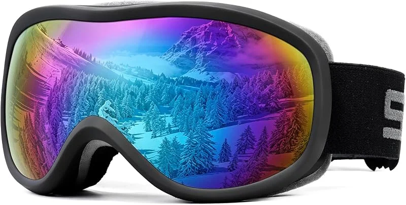 SPOSUNE Lunettes de Ski OTG Sur Lunettes Anti-Buée Double Lentille — Equipement ski