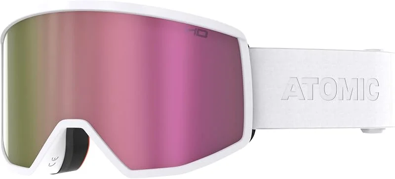 Atomic Salomon Four HD Masque De Ski Noir, Lunettes De Ski Aux Couleurs Contrastées, Lunettes De Snowboard Haute Qualité, Monture Live Fit, Grand Champ De Vision — Equipement ski