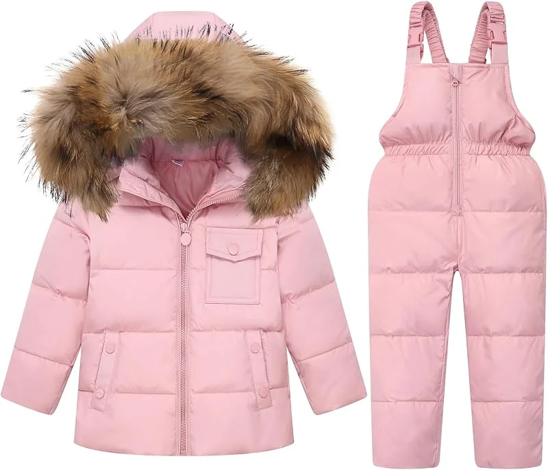 JiAmy Combinaison De Ski Enfant 2 Pièces Doudoune 18 Mois-12 Ans — Vetements ski