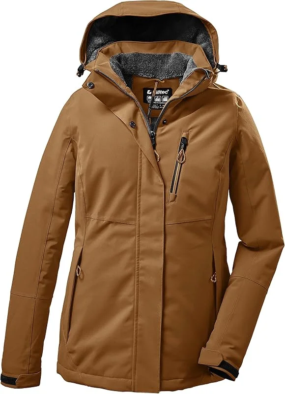 killtec Femme Veste Imperméable Capuche Amovible Damen Jacke — Vetements ski