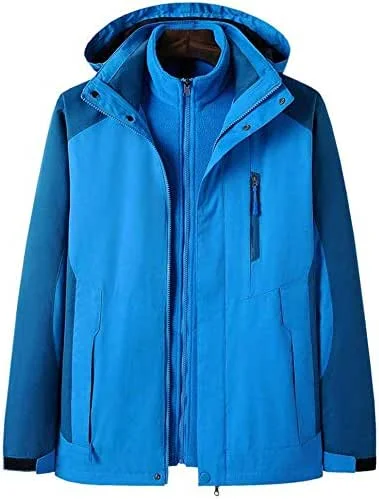 MU Veste de ski imperméable femme Veste de ski femme Veste d'hiver de neige pour femme Veste de ski étanche Veste d'hiver de plein air, Bleu, **-Grand — Vetements ski