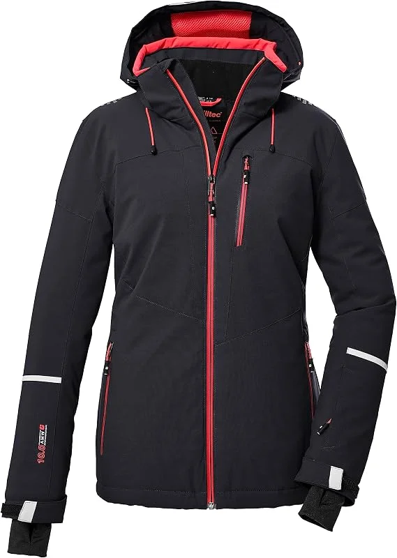 Killtec Ksw 81 Wmn Ski Jckt Veste de ski, veste fonctionnelle avec capuche amovible et pare-neige Women´s — Vetements ski