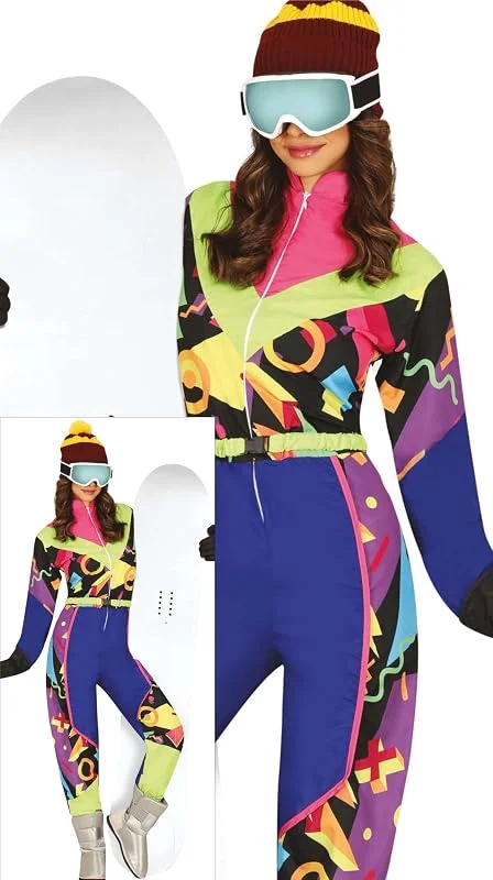 FIESTAS GUIRCA Costume Skieuse Années 80 Femme Adulte Carnaval — Vetements ski